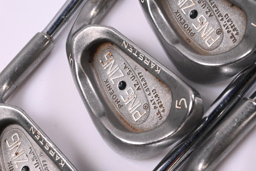 Ping Zing Irons / 4-PW+SW / Black Dot / Stiff Flex Ping Shafts