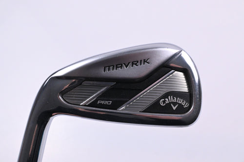 Left Hand Callaway Mavrik Pro #4 Iron / 21 Degree / Stiff Flex Steel Fiber FC 90