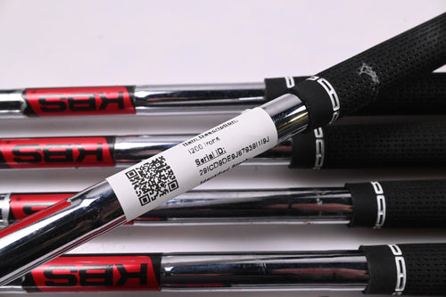 Left Hand Ping i200 Irons / 4-PW / Black Dot / Stiff Flex KBS Tour 120 Shafts
