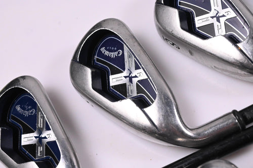Left Hand Callaway X-18 Irons / 4-PW+GW+SW / Regular Flex Callaway 75 Shafts