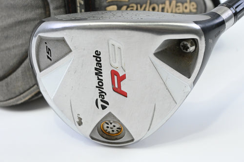 Taylormade R9 #3 Wood / 15 Degree / Stiff Flex Tour AD Pershing 55 Shaft