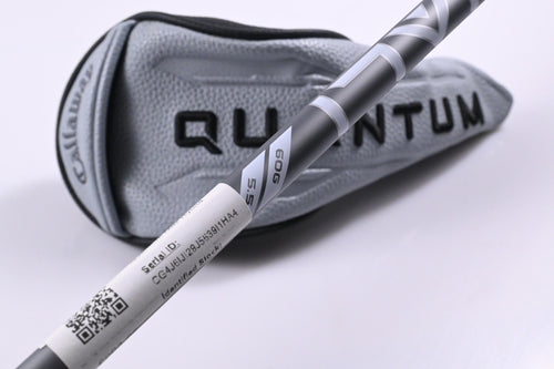 Callaway Quantum Max #5 Hybrid / 24 Degree / Regular Flex Denali Frost Silver 60