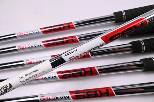 Callaway Big Bertha B21 Irons / 6-PW+SW / Regular Flex KBS MAX CT 80 Shafts
