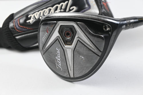 Titleist 915 F #3 Wood / 15 Degree / Stiff Flex Aldila Rogue 110 MSI 70 Shaft