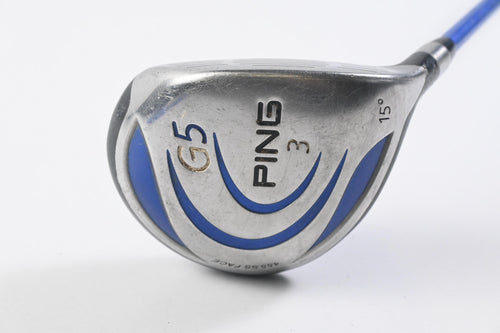Ping G5 #3 Wood / 15 Degree / Regular Flex Grafalloy ProLaunch Blue 75 Shaft