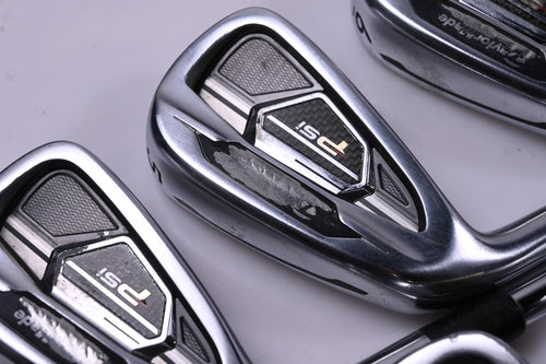 Left Hand Taylormade PSi Irons / 4-PW / Stiff Flex Reax 90 Shafts