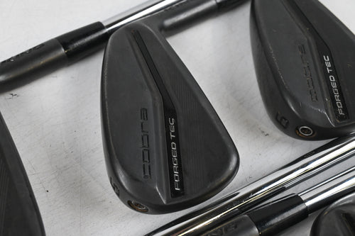 Cobra King Forged Tec 2023 Black Irons / 4-PW / Stiff Flex KBS S-Taper Lite Shafts