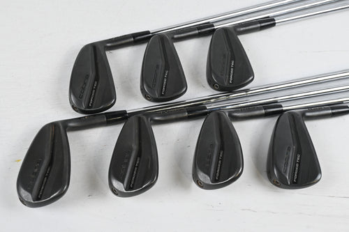 Cobra King Forged Tec 2023 Black Irons / 4-PW / Stiff Flex KBS S-Taper Lite Shafts