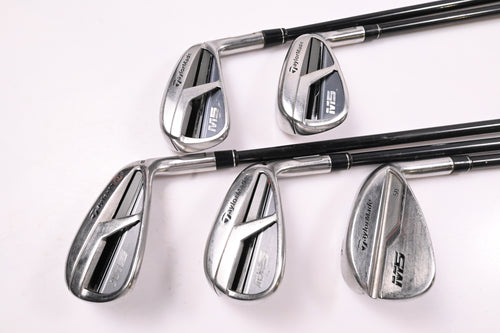 Taylormade M5 Irons / 7-PW+GW / Regular Flex Fujikura Atmos Orange 6 Shafts