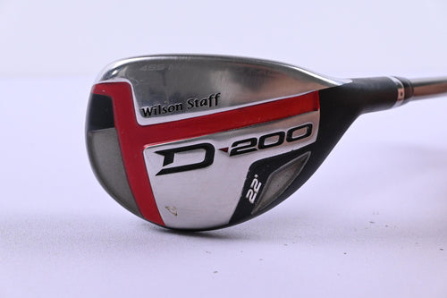 Wilson D200 #4 Hybrid / 22 Degree / Regular Flex UST Elements Chrome 54 Shaft