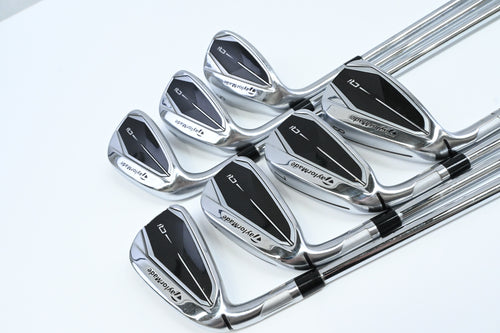 Left Hand Taylormade Qi Irons / 5-PW+SW / Regular Flex KBS Max MT 85 Shafts