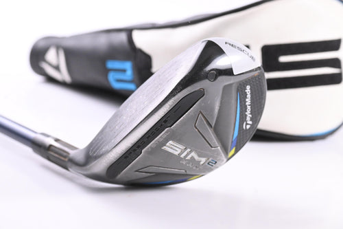 Left Hand Taylormade SIM2 Max #4 Hybrid / 22 Degree / Regular Flex Ventus Blue 6