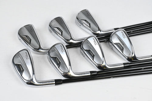 Left Hand Titleist T200 2021 Irons / 5-PW+GW / Senior Flex MMT 55 Shafts