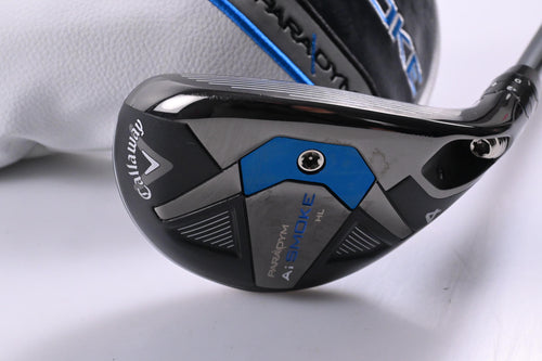 Callaway Paradym Ai Smoke HL #4 Hybrid / 21 Degree / Regular Flex HZRDUS Silver 65