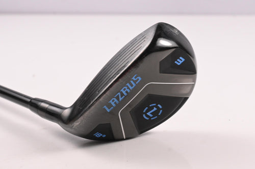 Left Hand Lazrus #3 Hybrid / 18 Degree / Regular Flex Lazrus Graphite Shaft