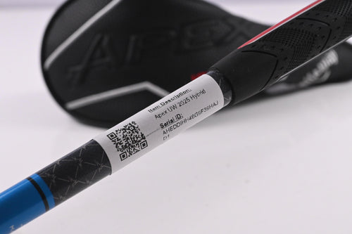 Callaway Apex UW 2025 #4 Hybrid / 21 Degree / Regular Flex Tensei AV Blue 75