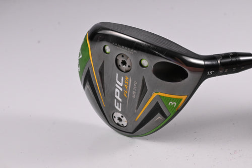 Callaway Epic Flash #3 Wood / 15 Degree / Stiff Flex HZRDUS Smoke Black 70 Shaft