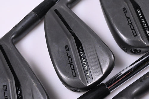 Cobra King Forged Tec 2023 Black Irons / 4-PW / Stiff Flex KBS $-Taper Lite