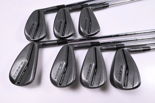Cobra King Forged Tec 2023 Black Irons / 4-PW / Stiff Flex KBS $-Taper Lite