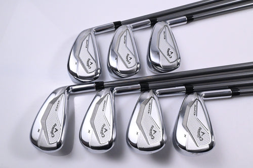 Callaway Elyte X Irons / 4-PW / Stiff Flex True Temper Denali Charcoal 75 Shafts