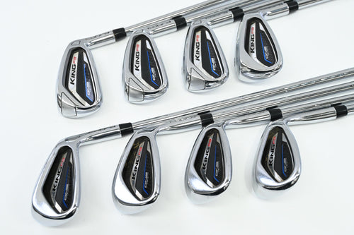 Cobra King F9 One Length Irons / 5-PW+GW+SW / Regular Flex KBS Tour 80 Shafts