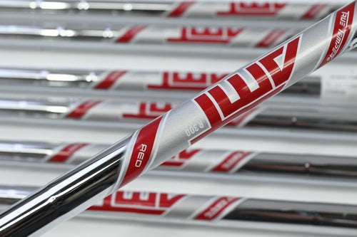 Left Hand Titleist T350 2023 Irons / 5-PW+48° / Regular Flex AMT Red R300 Shafts