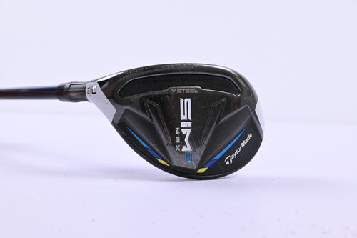 Left Hand Taylormade SIM2 Max #3 Hybrid / 19 Degree / Stiff Flex Ventus Blue 7