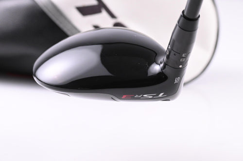 Left Hand Titleist TSR3 #3 Wood / 15 Degree / Stiff Flex Tensei AV Blue 65 Shaft