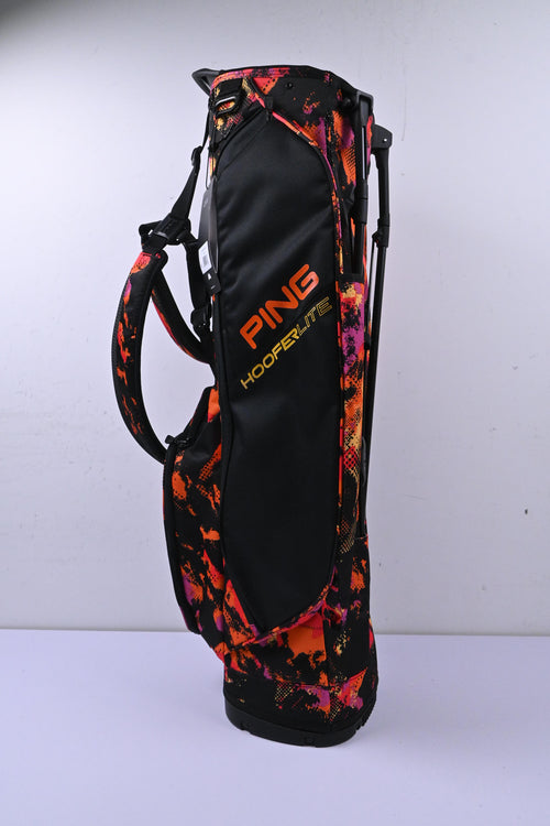 Ping Hoofer Lite Stand Bag / 4-Way Divider / Black, Orange & Pink