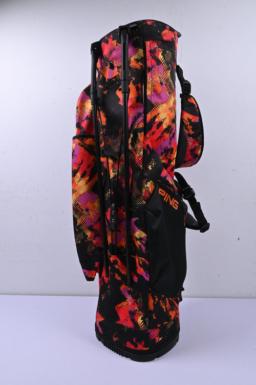 Ping Hoofer Lite Stand Bag / 4-Way Divider / Black, Orange & Pink