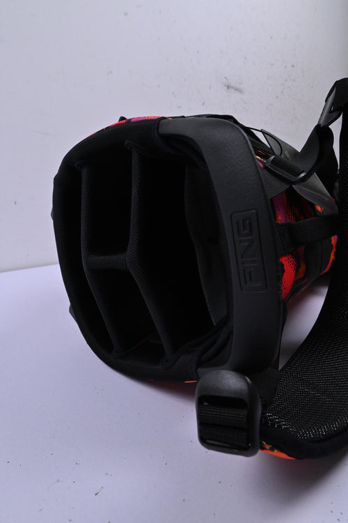 Ping Hoofer Lite Stand Bag / 4-Way Divider / Black, Orange & Pink