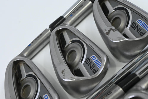Ping G Series Irons / 5-PW+SW / Blue Dot / Stiff Flex Ping AWT 2.0 Shafts
