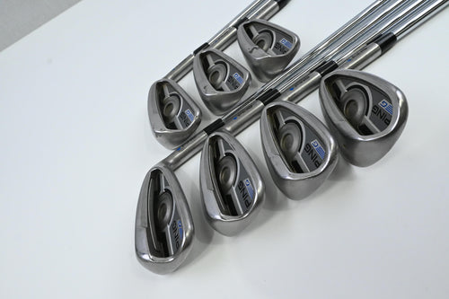Ping G Series Irons / 5-PW+SW / Blue Dot / Stiff Flex Ping AWT 2.0 Shafts