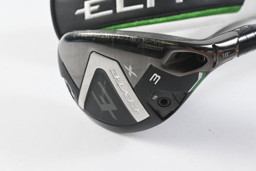 Callaway Elyte X #3 Hybrid / 18 Degree / Regular Flex Denali Charcoal 60 Shaft