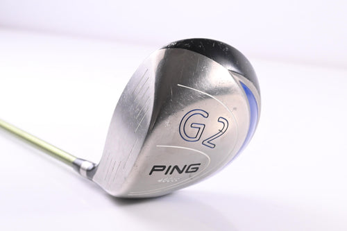 Left Hand Ping G2 Driver / 10 Degree / Stiff Flex Aldila NV Green 65 Shaft