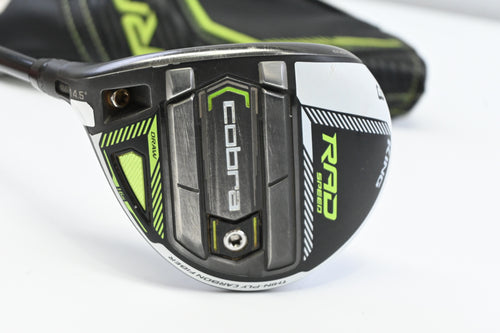 Left Hand Cobra King Radspeed Draw #3 Wood / 14.5 Degree / Stiff Flex Fujikura