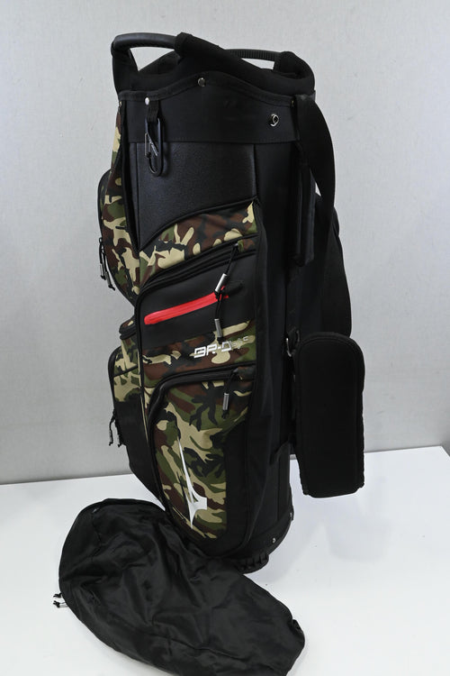 Mizuno BRD 4C Cart Bag / 14-Way / Camo, Black