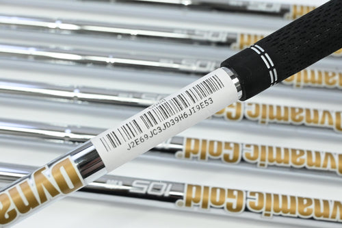 Left Hand Ping G410 Irons / 5-PW+SW / Green Dot / Regular Flex Dynamic Gold 105