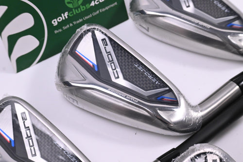 Left Hand Cobra Aerojet Irons / 5-PW+SW / Regular Flex KBS PGI 75 Shafts