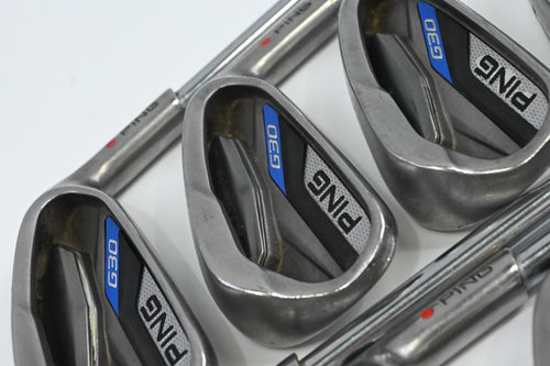 Ping G30 Irons / 4-PW+UW / Red Dot / Regular Flex Ping CFS Steel Shafts