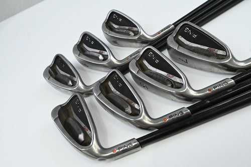 Left Hand Ping G25 Irons / 4-PW / Orange Dot / Regular Flex Ping TFC 189 Shafts