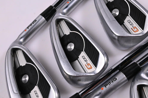 Ping G400 Irons / 5-PW+SW / Orange Dot / Regular Flex Ping AWT 2.0 Shafts
