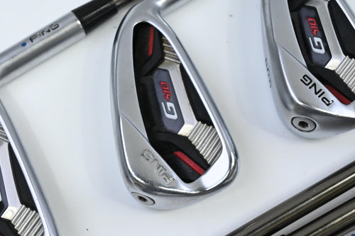 Ping G410 Irons / 4-PW / Blue Dot / Regular Flex UST Recoil ES 780 Shafts