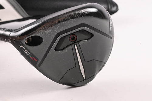 Left Hand Titleist TSR2 #3 Wood / 15 Degree / Regular Flex HZRDUS Red CB Gen 4