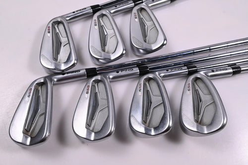 Ping S55 Irons / 4-PW / Black Dot / Stiff Flex KBS Tour 120 Shafts