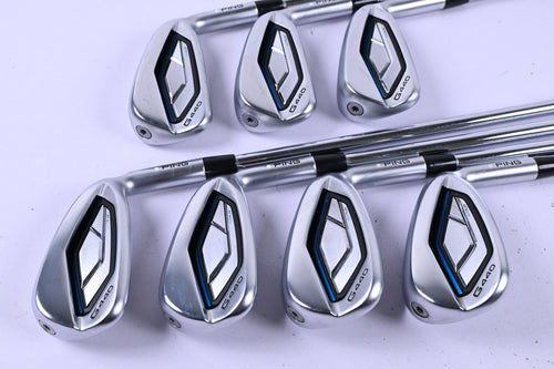 Ping G440 Irons / 5-PW+GW / White Dot / Stiff Flex Ping AWT 3.0 Shafts
