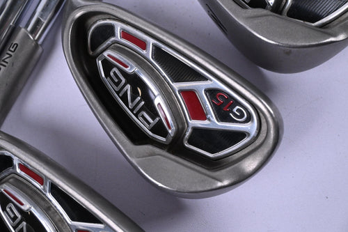 Ping G15 Irons / 4-PW / Black Dot / Stiff Flex Ping AWT Shafts