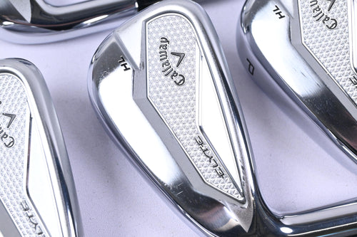 Callaway Elyte Irons / 5-PW+GW / Senior Flex Project X Denali Silver 55 Shafts
