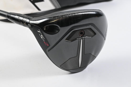 Left Hand Titleist TSR2 #3 Wood / 15 Degree / Senior Flex Hzrdus CB Red 60 Shaft
