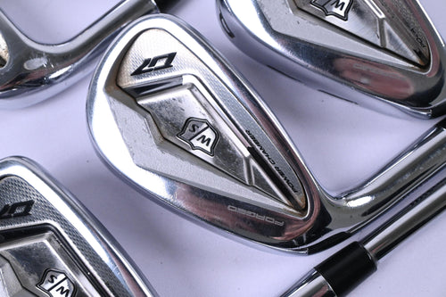 Left Hand Wilson D7 Forged Irons / 6-PW / Stiff Flex KBS $-Taper Lite 100 Shafts